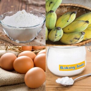 nguyên liệu làm bánh chuối nướng