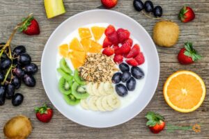 kết hợp trái cây và sữa 