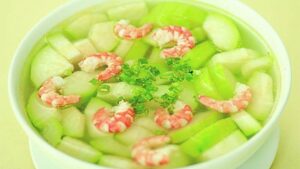 Canh bí đao nấu tôm