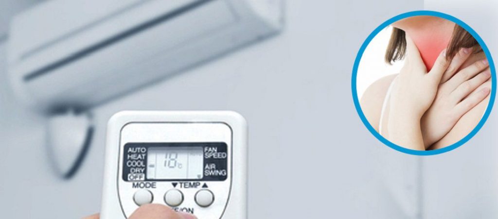 Dễ Đau Họng Khi Nằm Máy Lạnh – Cách Xử Lý