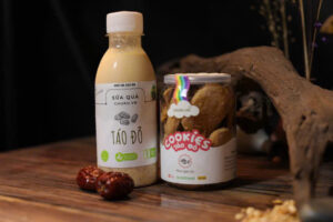 sữa hạt và cookie