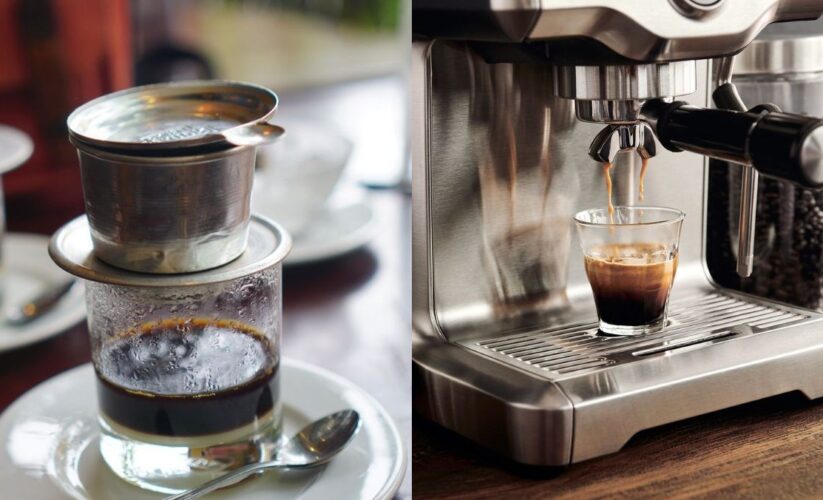 ca phe pha phin hay pha máy